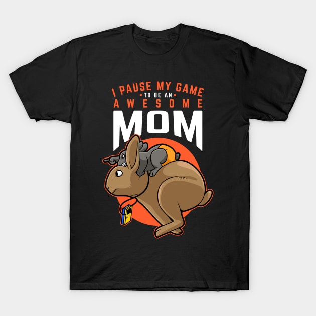 Mother and Children Animal Tshirt for Mother Lovers T-Shirt by AlleyField